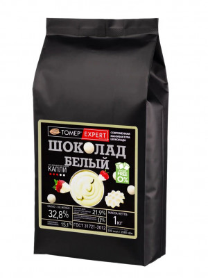 Шоколад белый без сахара ТомерЭксперт (капли)(1кг*8)